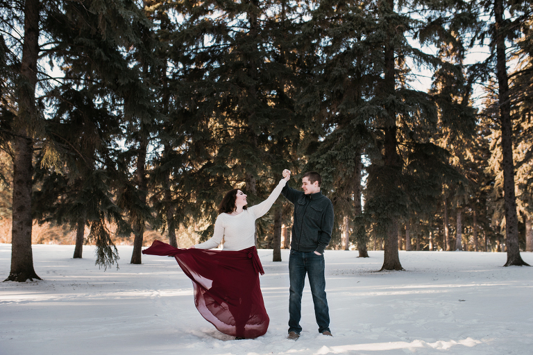 saskatoon saskatchewan couples winter photo session