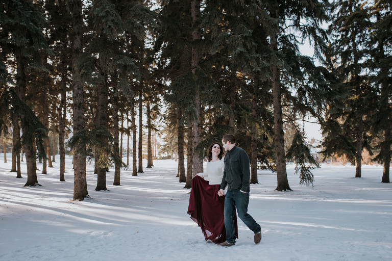 saskatoon winter couples photography session