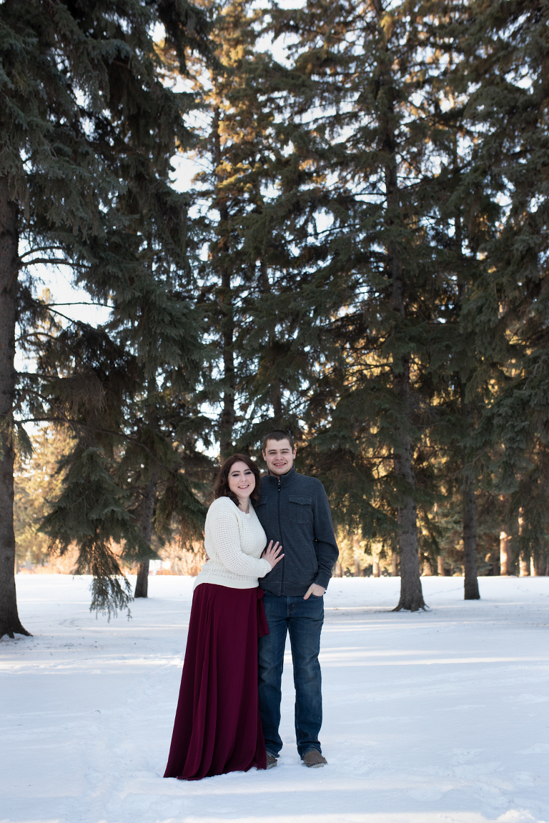 saskatoon winter couples photography session