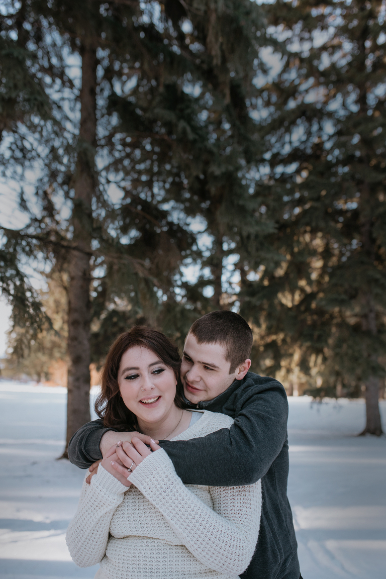 saskatoon winter couples photography session