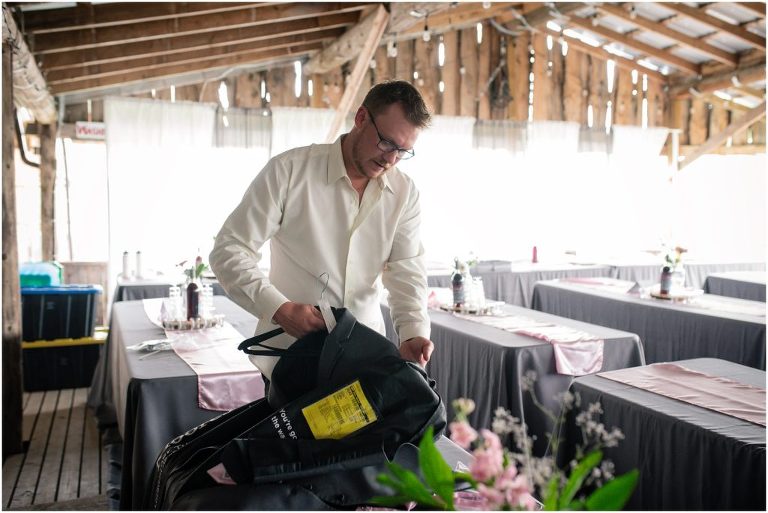 groom getting ready, ok corral saskatchewan